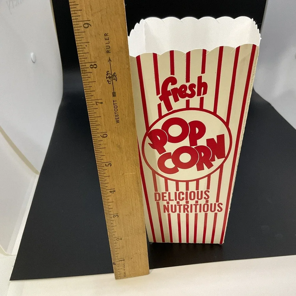 Set Of 4‎ Popcorn Carboard Square Tubs Boeing 787 Dreamliner Premier Celebration